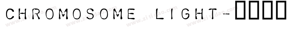 Chromosome Light字体转换